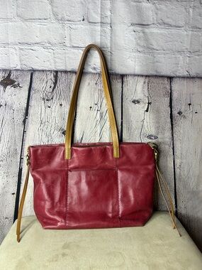 Hobo Cecily red leather tote 13x9